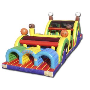 3 lanes sports theme obstacle course