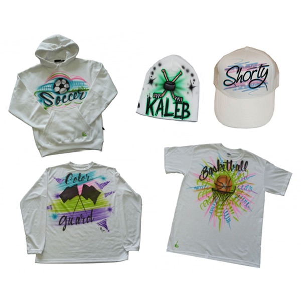 Airbrushed apparel