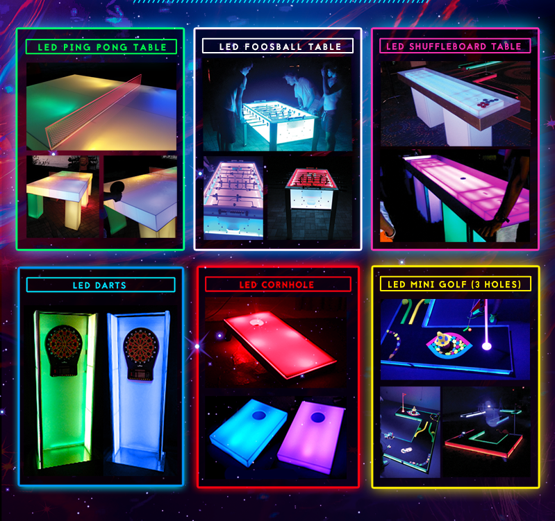 LED Game Tables