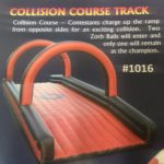 Inflatable collision course track