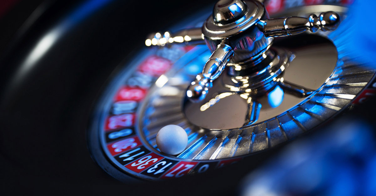 Close-up of a roulette wheel