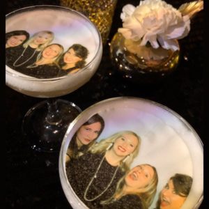 Photo printed on top of drink