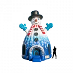 Snowman igloo bounce house