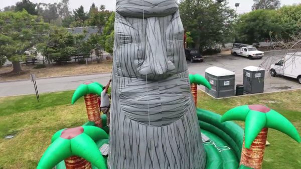 28' Inflatable Rockwall Tiki Island - Image 2