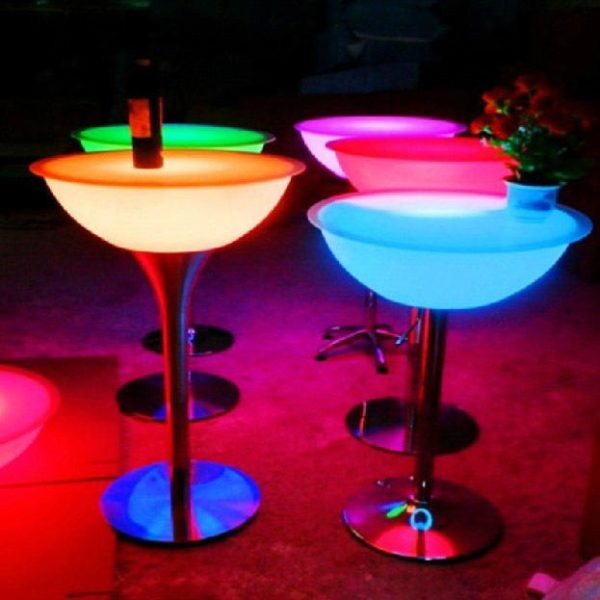 Led high cocktail table