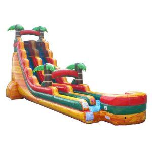 Slides – 22' Tropical Fire Marble Water Slide