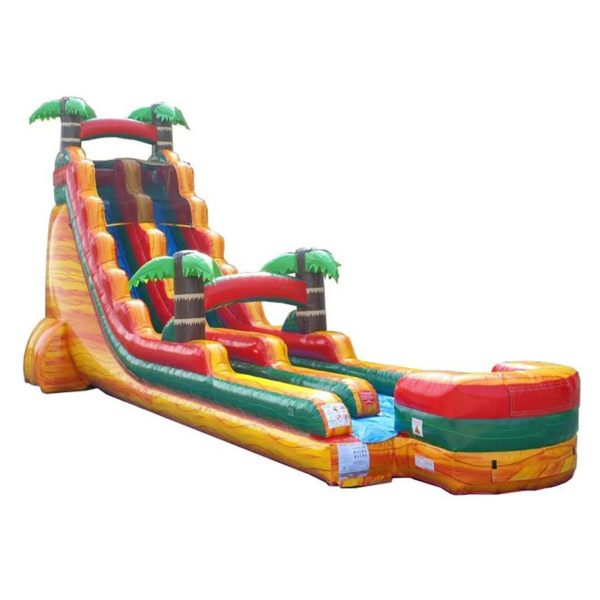 Slides – 22' Tropical Fire Marble Water Slide