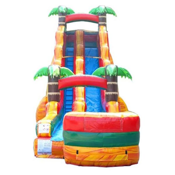 Slides – 22' Tropical Fire Marble Water Slide - Image 2