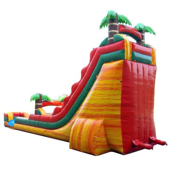 Slides – 22' Tropical Fire Marble Water Slide - Image 3